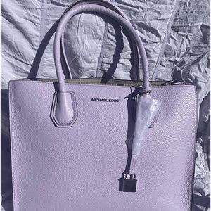 NWT Michael Kors Tote Mercer Quartz/ lilac crossbody purse